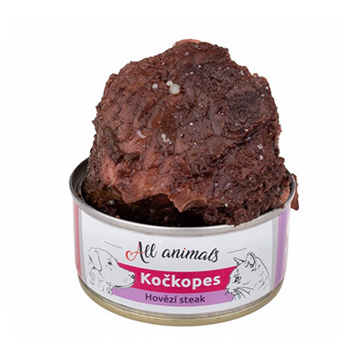 All Animals Kočkopes Hovadzi steak 100g vnutro
